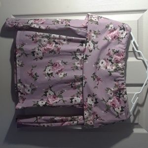 LIGHT PURPLE OFF THE SHOULDERS LONG SLEEVE